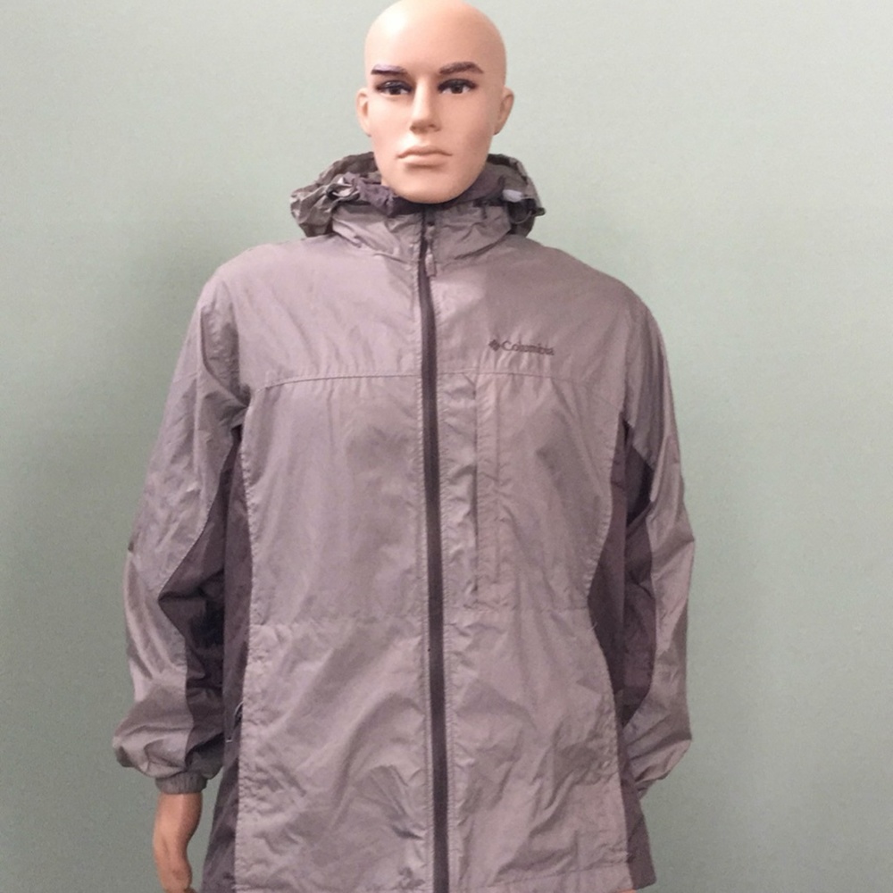 Columbia 2 Tone Windbreaker Brown Jacket